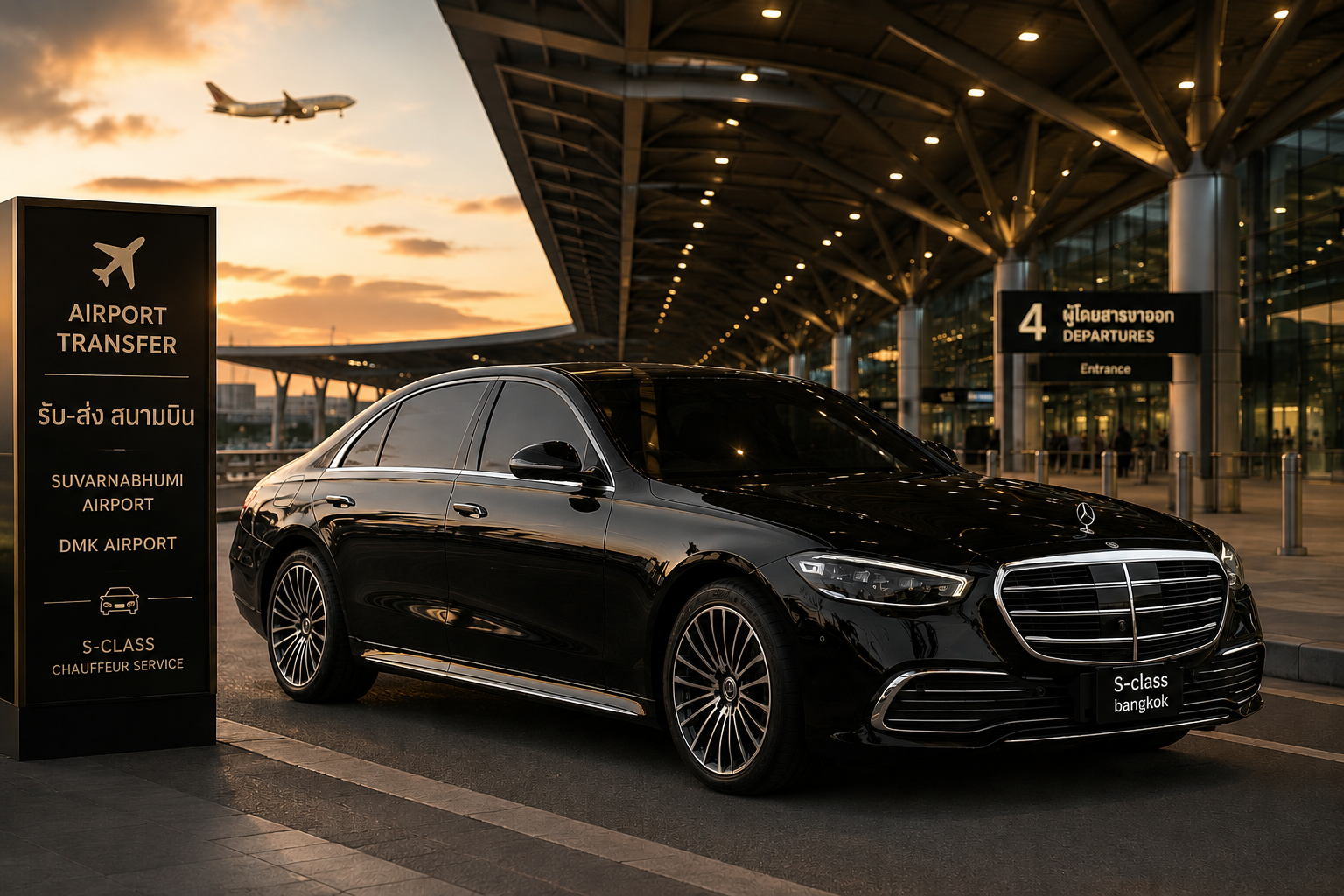 บริการรับ-ส่งสนามบินสุวรรณภูมิ ดอนเมือง S-Class